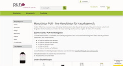 Desktop Screenshot of manufaktur-pur.de